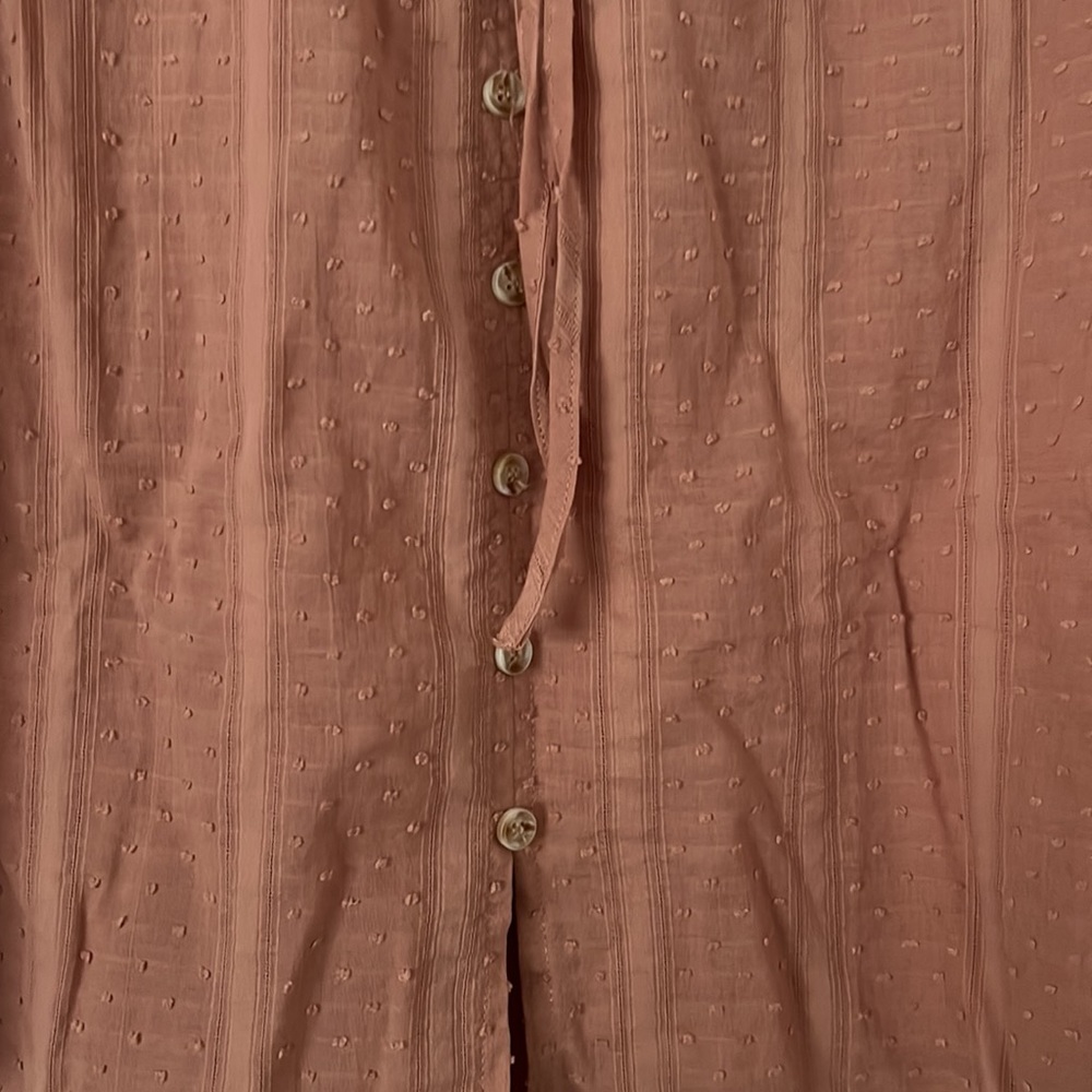 NWOT Flower & Feather dusty pink- peach cute blouse - Picture 7 of 7